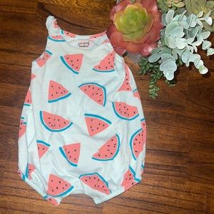Baby girl 3 month watermelon onesie